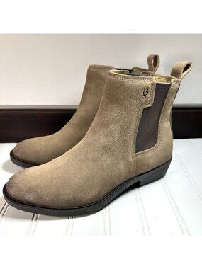 UGG Emmeth Chelsea Boots Women’s 9.5 Pull-On Leather Brown Suede Booties NEW